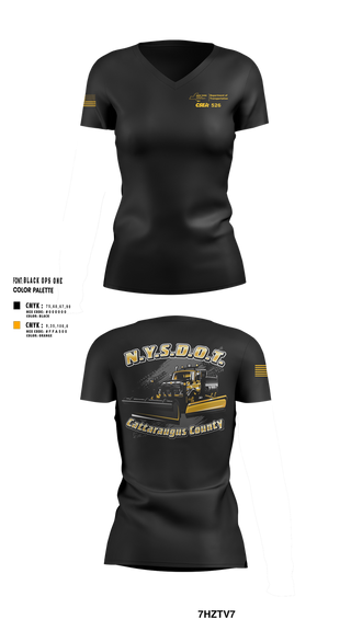 Womens Short Sleeve Vneck Shirt, NY State DOT, , Teamtime, Team time, sublimation, custom sports apparel, team uniforms, spirit wear, spiritwear, sports uniforms, custom shirts, team store, custom team store, fundraiser sports, apparel fundraiser