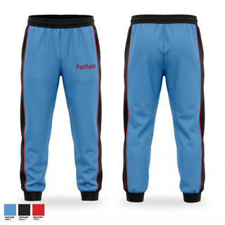 Sweatpants, Panthers, Track & Field, Teamtime, Team time, sublimation, custom sports apparel, team uniforms, spirit wear, spiritwear, sports uniforms, custom shirts, team store, custom team store, fundraiser sports, apparel fundraiser