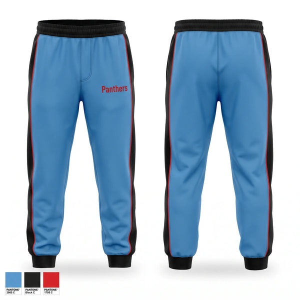 Sweatpants, Panthers, Track & Field, Teamtime, Team time, sublimation, custom sports apparel, team uniforms, spirit wear, spiritwear, sports uniforms, custom shirts, team store, custom team store, fundraiser sports, apparel fundraiser