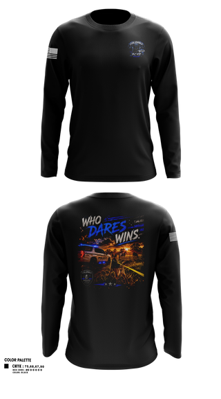 Long Sleeve Performance Shirt, South Carolina Police K9 Association, Police, Teamtime, Team time, sublimation, custom sports apparel, team uniforms, spirit wear, spiritwear, sports uniforms, custom shirts, team store, custom team store, fundraiser sports, apparel fundraiser