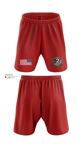 Athletic Shorts With Pockets, Sibley District 2, Fire Department, Teamtime, Team time, sublimation, custom sports apparel, team uniforms, spirit wear, spiritwear, sports uniforms, custom shirts, team store, custom team store, fundraiser sports, apparel fundraiser