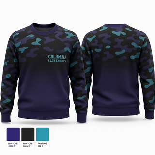 Crew Neck Sweatshirt, Columbia Lady Knights, Cheer, Teamtime, Team time, sublimation, custom sports apparel, team uniforms, spirit wear, spiritwear, sports uniforms, custom shirts, team store, custom team store, fundraiser sports, apparel fundraiser