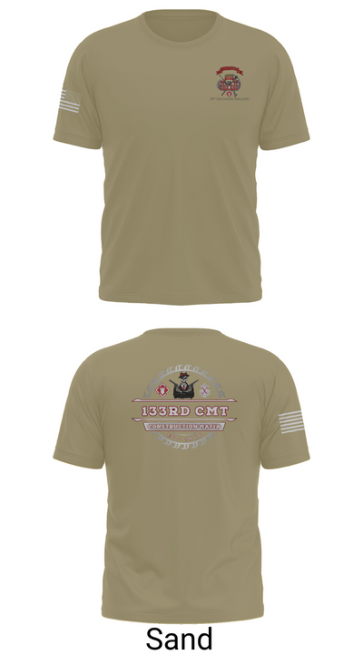 133rd Construction Management Team 6811495 Short Sleeve Performance Shirt - 96