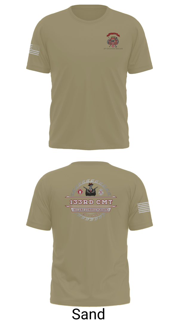 Short Sleeve Performance Shirt, 133rd Construction Management Team, , Teamtime, Team time, sublimation, custom sports apparel, team uniforms, spirit wear, spiritwear, sports uniforms, custom shirts, team store, custom team store, fundraiser sports, apparel fundraiser