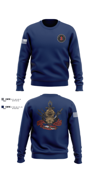 Crew Neck Sweatshirt, DFD STATION 1, Fire Department, Teamtime, Team time, sublimation, custom sports apparel, team uniforms, spirit wear, spiritwear, sports uniforms, custom shirts, team store, custom team store, fundraiser sports, apparel fundraiser