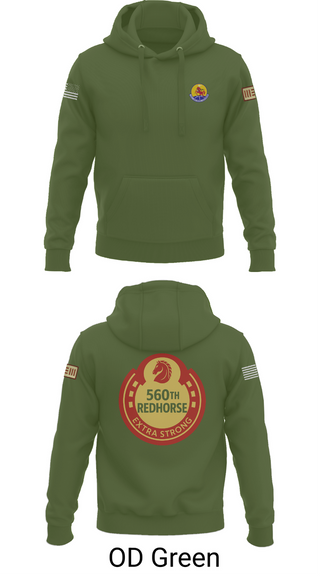 Hoodie, 560th Redhorse Unit, , Teamtime, Team time, sublimation, custom sports apparel, team uniforms, spirit wear, spiritwear, sports uniforms, custom shirts, team store, custom team store, fundraiser sports, apparel fundraiser