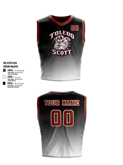 Scott High School Mens Basketball Jersey - 8