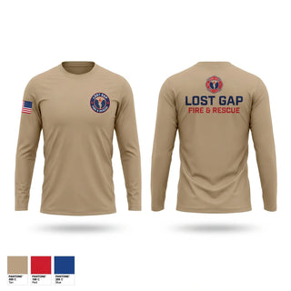 Long Sleeve Performance Shirt, Lost Gap Fire & Rescue, Fire Department, Teamtime, Team time, sublimation, custom sports apparel, team uniforms, spirit wear, spiritwear, sports uniforms, custom shirts, team store, custom team store, fundraiser sports, apparel fundraiser