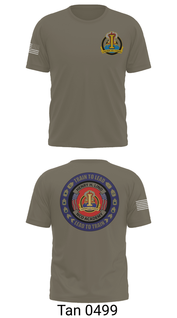 Old School Cotton Feel Shirt, Henry H. Lind NCO Academy, Army, Teamtime, Team time, sublimation, custom sports apparel, team uniforms, spirit wear, spiritwear, sports uniforms, custom shirts, team store, custom team store, fundraiser sports, apparel fundraiser