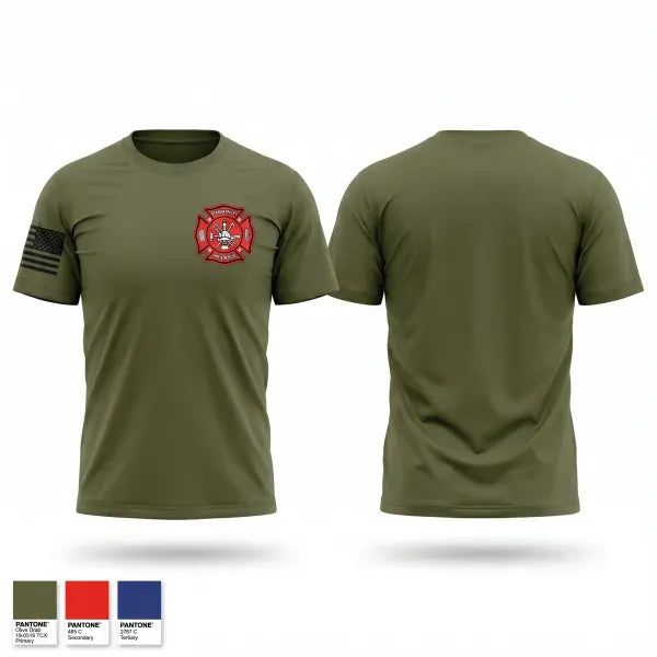 Old School Cotton Feel Shirt, Scandia valley fire department, Fire Department, Teamtime, Team time, sublimation, custom sports apparel, team uniforms, spirit wear, spiritwear, sports uniforms, custom shirts, team store, custom team store, fundraiser sports, apparel fundraiser