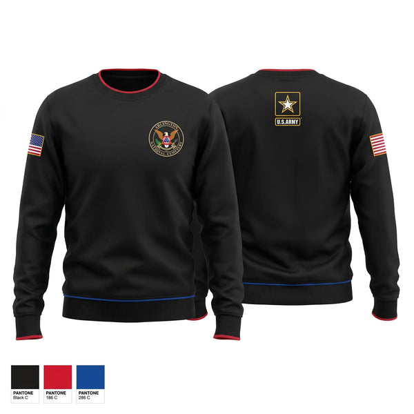 Crew Neck Sweatshirt, Arlington National Cemetery, Army, Teamtime, Team time, sublimation, custom sports apparel, team uniforms, spirit wear, spiritwear, sports uniforms, custom shirts, team store, custom team store, fundraiser sports, apparel fundraiser