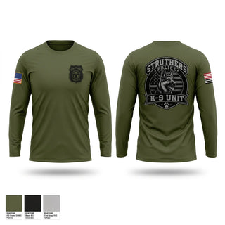 Long Sleeve Performance Shirt, STRUTHERS POLICE K9 UNIT, Police, Teamtime, Team time, sublimation, custom sports apparel, team uniforms, spirit wear, spiritwear, sports uniforms, custom shirts, team store, custom team store, fundraiser sports, apparel fundraiser