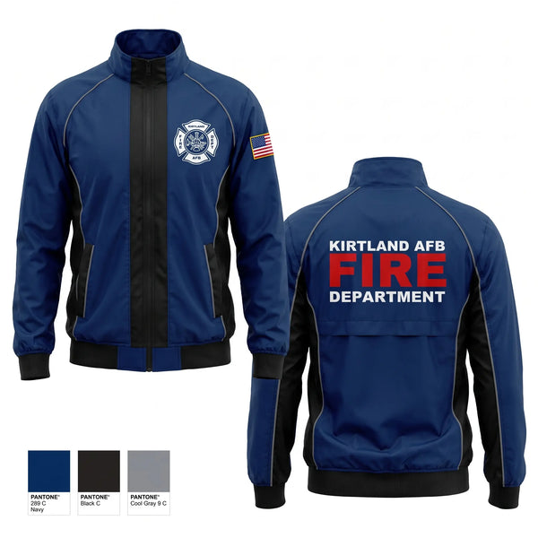 Windbreaker, Kirtland AFB Fire Department, Fire Department, Teamtime, Team time, sublimation, custom sports apparel, team uniforms, spirit wear, spiritwear, sports uniforms, custom shirts, team store, custom team store, fundraiser sports, apparel fundraiser