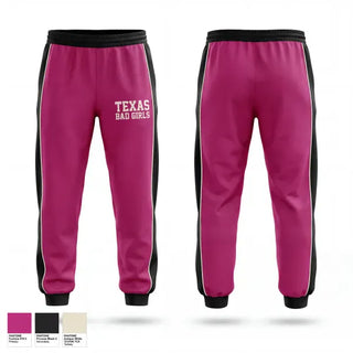 Sweatpants, Texas Bad Girls, Women's Basketball, Teamtime, Team time, sublimation, custom sports apparel, team uniforms, spirit wear, spiritwear, sports uniforms, custom shirts, team store, custom team store, fundraiser sports, apparel fundraiser