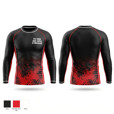 Fox Valley Judo & Jujitsu of Wisconsin 86951979 Long Sleeve Rash Guard Shirt - 1
