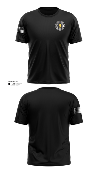 Old School Cotton Feel Shirt, Station 9, Fire Department, Teamtime, Team time, sublimation, custom sports apparel, team uniforms, spirit wear, spiritwear, sports uniforms, custom shirts, team store, custom team store, fundraiser sports, apparel fundraiser
