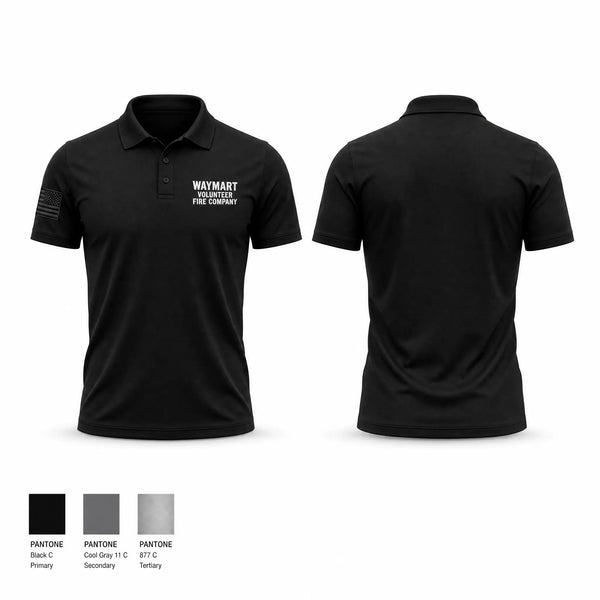 Short Sleeve Performance Polo, Waymart Volunteer Fire Company, Fire Department, Teamtime, Team time, sublimation, custom sports apparel, team uniforms, spirit wear, spiritwear, sports uniforms, custom shirts, team store, custom team store, fundraiser sports, apparel fundraiser