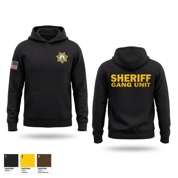 Hoodie, SHERIFF GANG UNIT, Police, Teamtime, Team time, sublimation, custom sports apparel, team uniforms, spirit wear, spiritwear, sports uniforms, custom shirts, team store, custom team store, fundraiser sports, apparel fundraiser