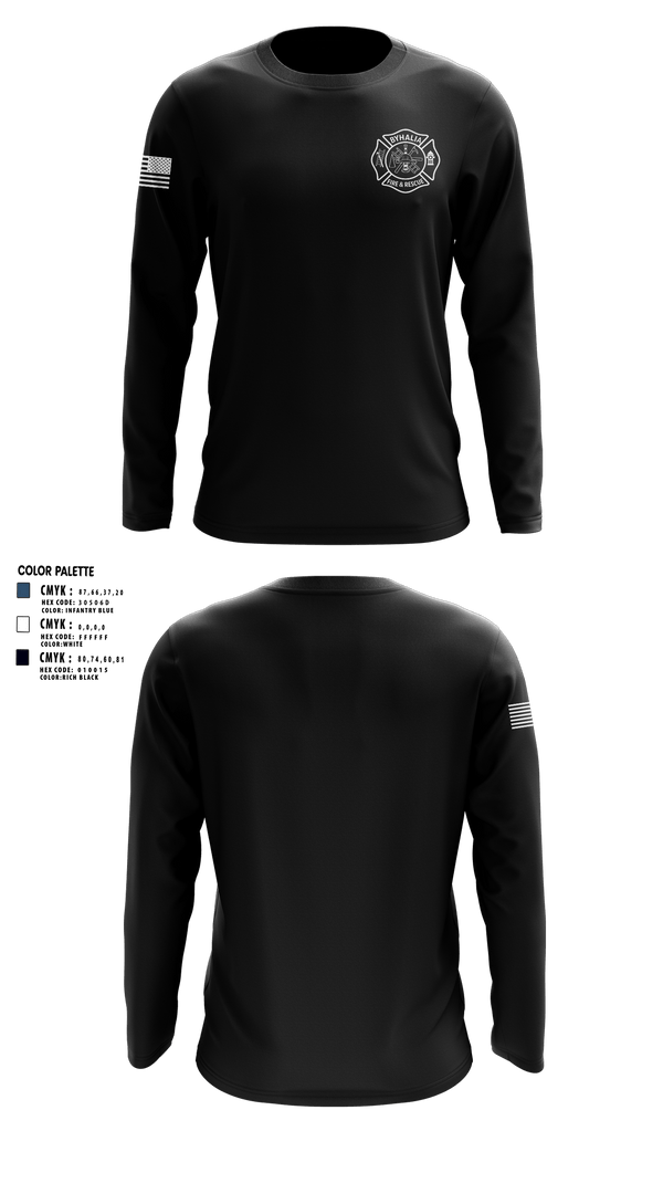 Long Sleeve Performance Shirt, Byhalia Fire and Rescue, Fire Department, Teamtime, Team time, sublimation, custom sports apparel, team uniforms, spirit wear, spiritwear, sports uniforms, custom shirts, team store, custom team store, fundraiser sports, apparel fundraiser