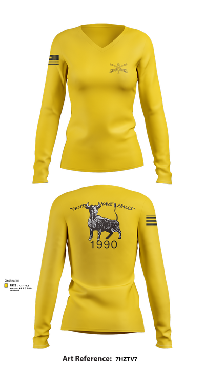 2nd Armored Cavalry Regiment 7857007 Women's Long Sleeve V-neck Shirt - 103