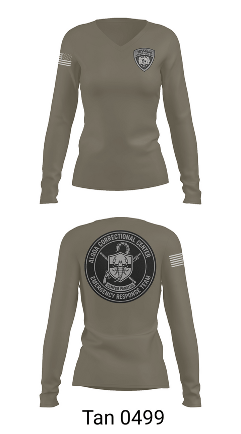 Womens Long Sleeve Vneck Shirt, Algoa CERT, Police, Teamtime, Team time, sublimation, custom sports apparel, team uniforms, spirit wear, spiritwear, sports uniforms, custom shirts, team store, custom team store, fundraiser sports, apparel fundraiser