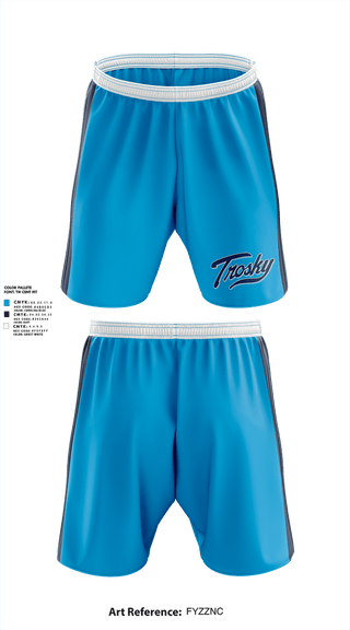 Athletic Shorts With Pockets, Trosky Bolts, Baseball, Teamtime, Team time, sublimation, custom sports apparel, team uniforms, spirit wear, spiritwear, sports uniforms, custom shirts, team store, custom team store, fundraiser sports, apparel fundraiser