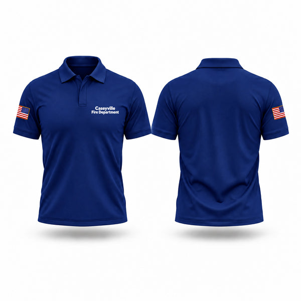 Short Sleeve Performance Polo, Caseyville Fire Department, Fire Department, Teamtime, Team time, sublimation, custom sports apparel, team uniforms, spirit wear, spiritwear, sports uniforms, custom shirts, team store, custom team store, fundraiser sports, apparel fundraiser