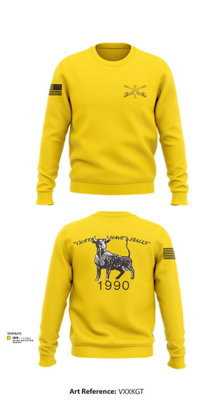Crew Neck Sweatshirt, 2nd Armored Cavalry Regiment, , Teamtime, Team time, sublimation, custom sports apparel, team uniforms, spirit wear, spiritwear, sports uniforms, custom shirts, team store, custom team store, fundraiser sports, apparel fundraiser