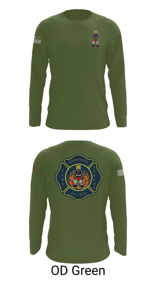 Long Sleeve Performance Shirt, Guernsey Fire & Rescue, , Teamtime, Team time, sublimation, custom sports apparel, team uniforms, spirit wear, spiritwear, sports uniforms, custom shirts, team store, custom team store, fundraiser sports, apparel fundraiser