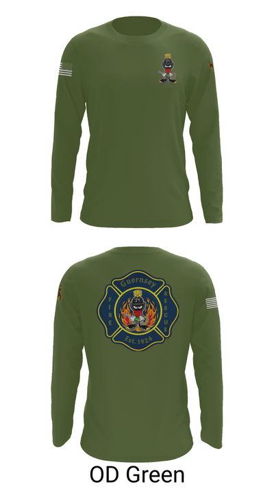 Guernsey Fire & Rescue 73903813 Long Sleeve Performance Shirt 46
