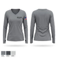 Addison Volunteer Fire Department Women's Long Sleeve V-neck Shirt - 1
