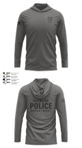 Glencoe Police Department Long Sleeve Performance Shirt with hood - 3