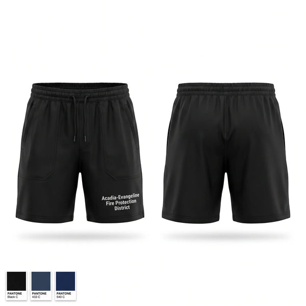 Athletic Shorts With Pockets, Acadia-Evangeline Fire Protection District, Fire Department, Teamtime, Team time, sublimation, custom sports apparel, team uniforms, spirit wear, spiritwear, sports uniforms, custom shirts, team store, custom team store, fundraiser sports, apparel fundraiser