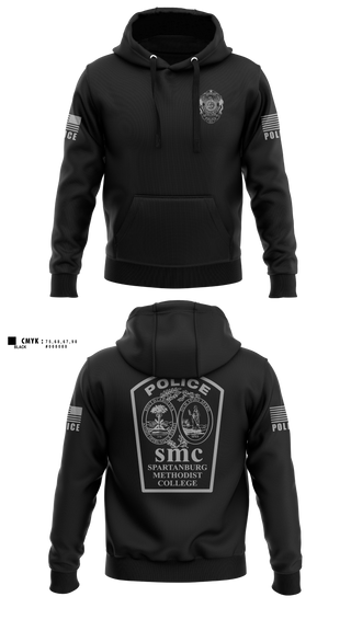 Hoodie, Spartanburg Methodist College Police, Police, Teamtime, Team time, sublimation, custom sports apparel, team uniforms, spirit wear, spiritwear, sports uniforms, custom shirts, team store, custom team store, fundraiser sports, apparel fundraiser
