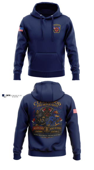 Hoodie, Clintwood Fire Department, Fire Department, Teamtime, Team time, sublimation, custom sports apparel, team uniforms, spirit wear, spiritwear, sports uniforms, custom shirts, team store, custom team store, fundraiser sports, apparel fundraiser