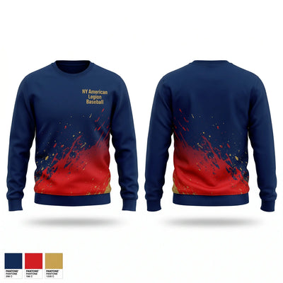 NY American Legion Baseball Crew Neck Sweatshirt - 2