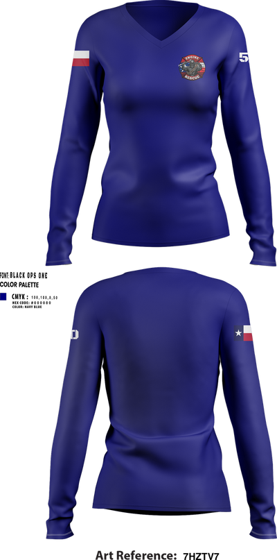 Goon 50 41476166 Women's Long Sleeve V-neck Shirt - 150
