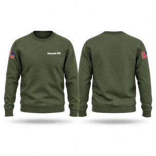 Crew Neck Sweatshirt, Sunset PD, Police, Teamtime, Team time, sublimation, custom sports apparel, team uniforms, spirit wear, spiritwear, sports uniforms, custom shirts, team store, custom team store, fundraiser sports, apparel fundraiser