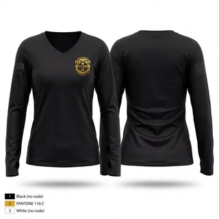 Womens Long Sleeve Vneck Shirt, Y.E.P.A., Police, Teamtime, Team time, sublimation, custom sports apparel, team uniforms, spirit wear, spiritwear, sports uniforms, custom shirts, team store, custom team store, fundraiser sports, apparel fundraiser