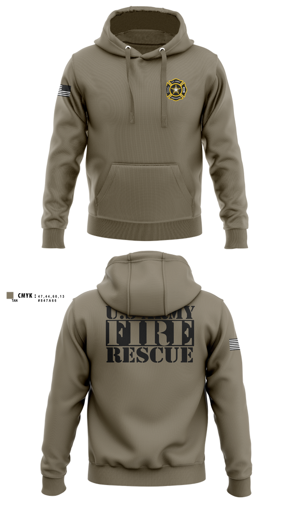 Hoodie, U. S. ARMY FIRE RESCUE, Army, Teamtime, Team time, sublimation, custom sports apparel, team uniforms, spirit wear, spiritwear, sports uniforms, custom shirts, team store, custom team store, fundraiser sports, apparel fundraiser