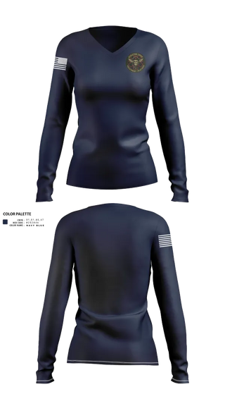 Womens Long Sleeve Vneck Shirt, TXT, Army, Teamtime, Team time, sublimation, custom sports apparel, team uniforms, spirit wear, spiritwear, sports uniforms, custom shirts, team store, custom team store, fundraiser sports, apparel fundraiser