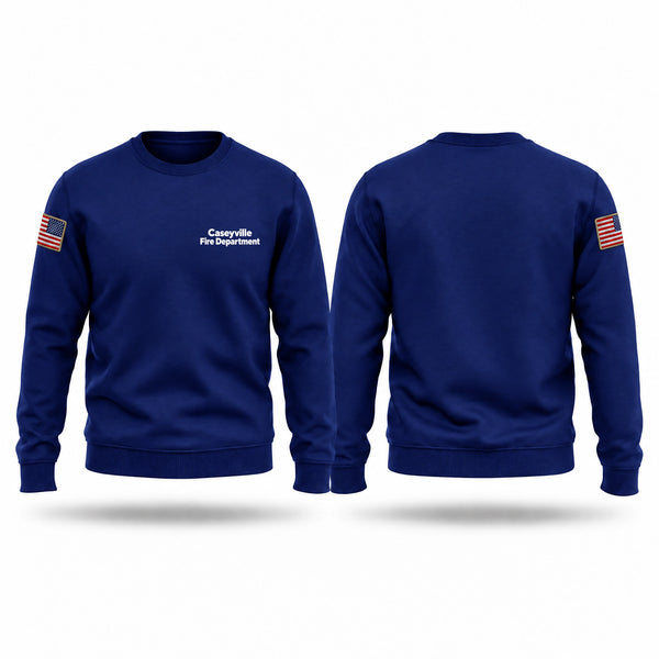 Crew Neck Sweatshirt, Caseyville Fire Department, Fire Department, Teamtime, Team time, sublimation, custom sports apparel, team uniforms, spirit wear, spiritwear, sports uniforms, custom shirts, team store, custom team store, fundraiser sports, apparel fundraiser