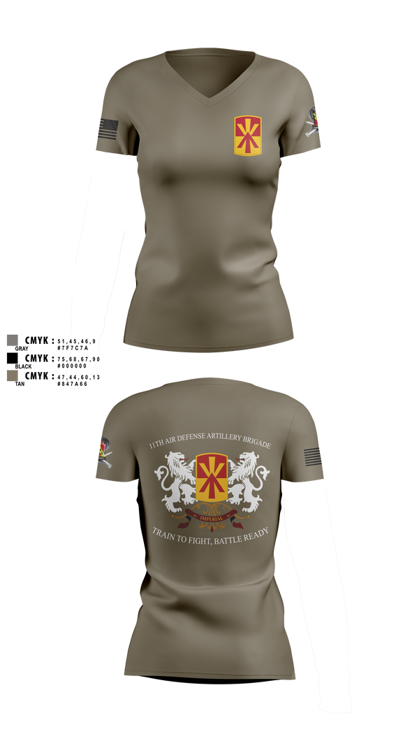 Womens Short Sleeve Vneck Shirt, Bravo 1-43 ADA, Army, Teamtime, Team time, sublimation, custom sports apparel, team uniforms, spirit wear, spiritwear, sports uniforms, custom shirts, team store, custom team store, fundraiser sports, apparel fundraiser