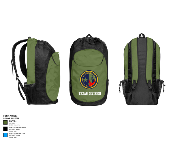 Gear Bag, Texas Division, , Teamtime, Team time, sublimation, custom sports apparel, team uniforms, spirit wear, spiritwear, sports uniforms, custom shirts, team store, custom team store, fundraiser sports, apparel fundraiser