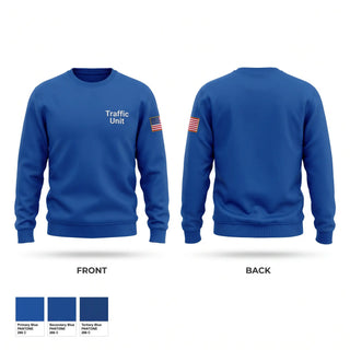 Crew Neck Sweatshirt, Traffic Unit, Police, Teamtime, Team time, sublimation, custom sports apparel, team uniforms, spirit wear, spiritwear, sports uniforms, custom shirts, team store, custom team store, fundraiser sports, apparel fundraiser