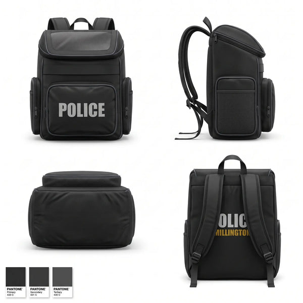 Gear Bag, Millington Police Department, Police, Teamtime, Team time, sublimation, custom sports apparel, team uniforms, spirit wear, spiritwear, sports uniforms, custom shirts, team store, custom team store, fundraiser sports, apparel fundraiser