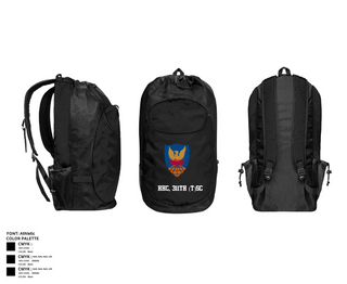 Gear Bag, HHC, 311th (T)SC, , Teamtime, Team time, sublimation, custom sports apparel, team uniforms, spirit wear, spiritwear, sports uniforms, custom shirts, team store, custom team store, fundraiser sports, apparel fundraiser