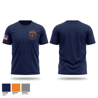 Old School Cotton Feel Shirt, Hackensack Police Emergency Service Unit, Police, Teamtime, Team time, sublimation, custom sports apparel, team uniforms, spirit wear, spiritwear, sports uniforms, custom shirts, team store, custom team store, fundraiser sports, apparel fundraiser