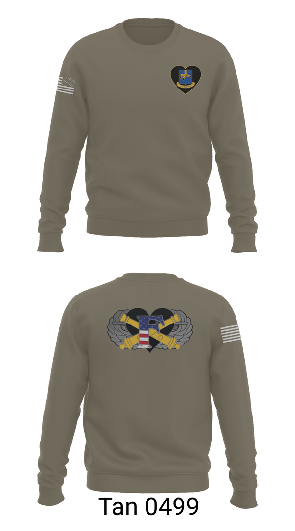 Crew Neck Sweatshirt, Freedom BTRY, 1-320th FAR, , Teamtime, Team time, sublimation, custom sports apparel, team uniforms, spirit wear, spiritwear, sports uniforms, custom shirts, team store, custom team store, fundraiser sports, apparel fundraiser