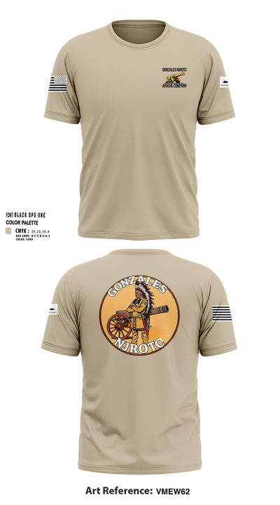 NJROTC Apache Company 29120146 Short Sleeve Performance Shirt - 50